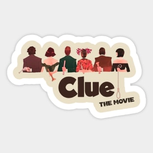 Clue movie t-shirt Sticker